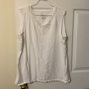 White Stag white cotton/spandex XXL sleeveless top
